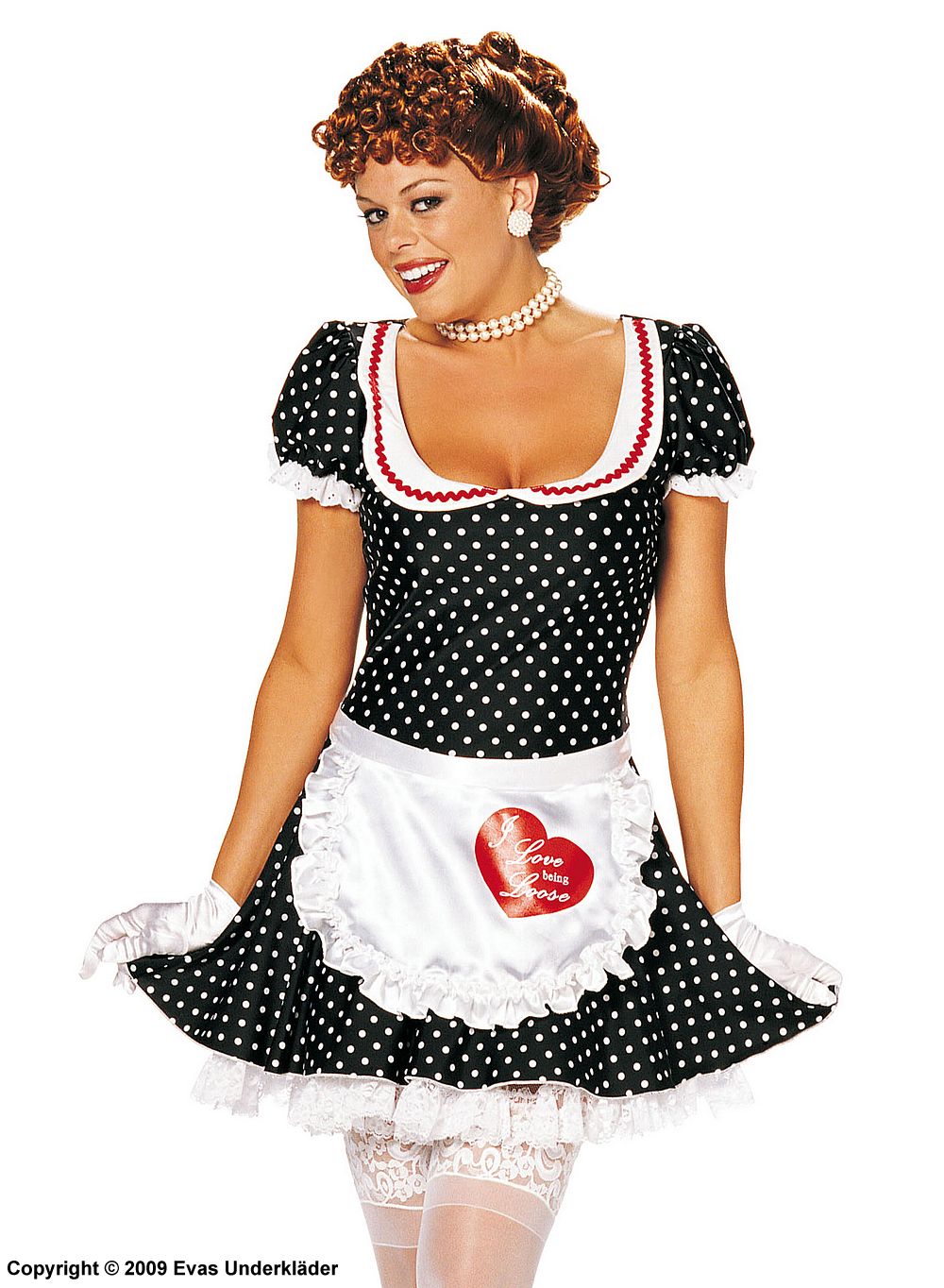 Husholderske / French maid, karnevalsklær